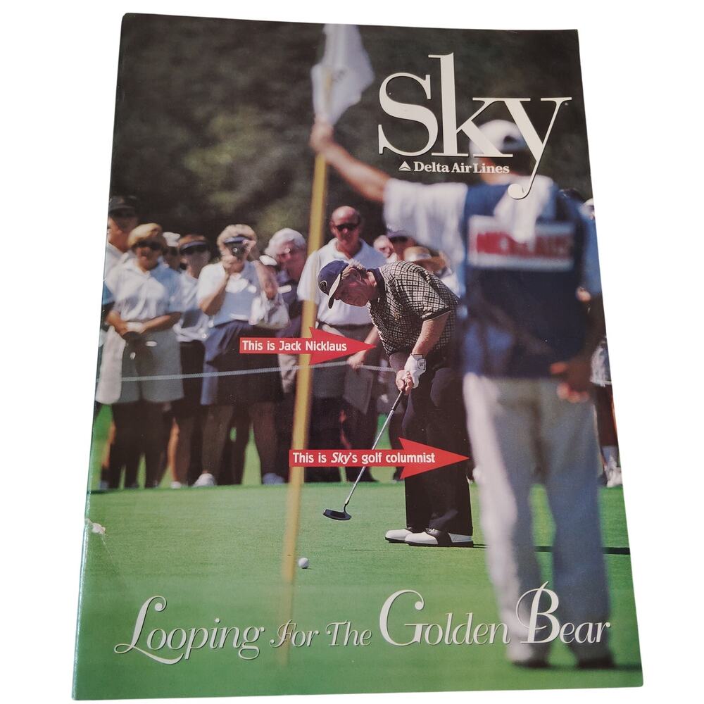 Delta SKY In-Flight Magazine January 1999 - Jack Nicklaus Golf, Vintage